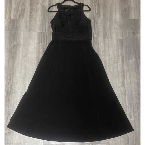 Style & Co Dress Womens 14 Black Classic Formal Dark Academia/Balletcore Elegant - Picture 1 of 5